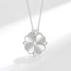 Clover Heart Pendant Necklace