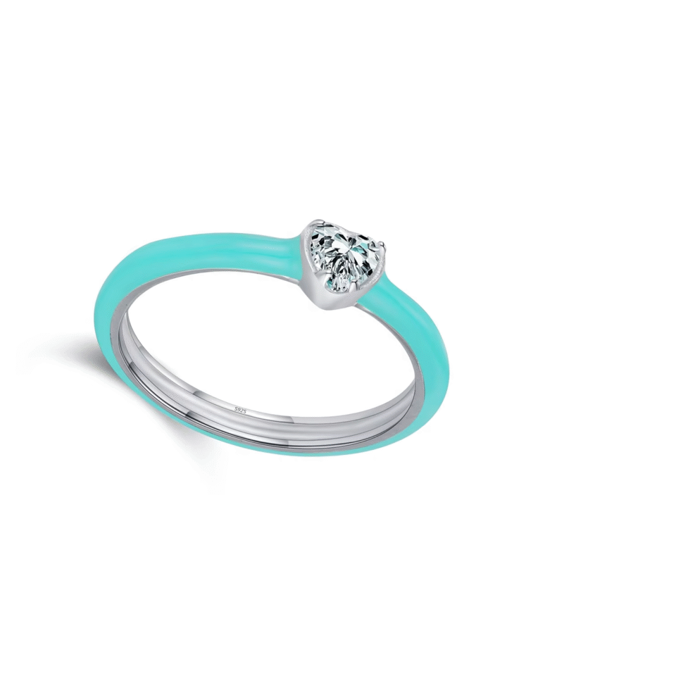 Klein Blue Enamel Ring