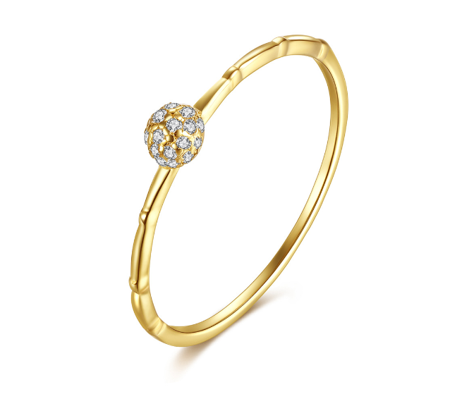 Golden Curve Harmony Ring