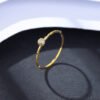 Golden Curve Harmony Ring