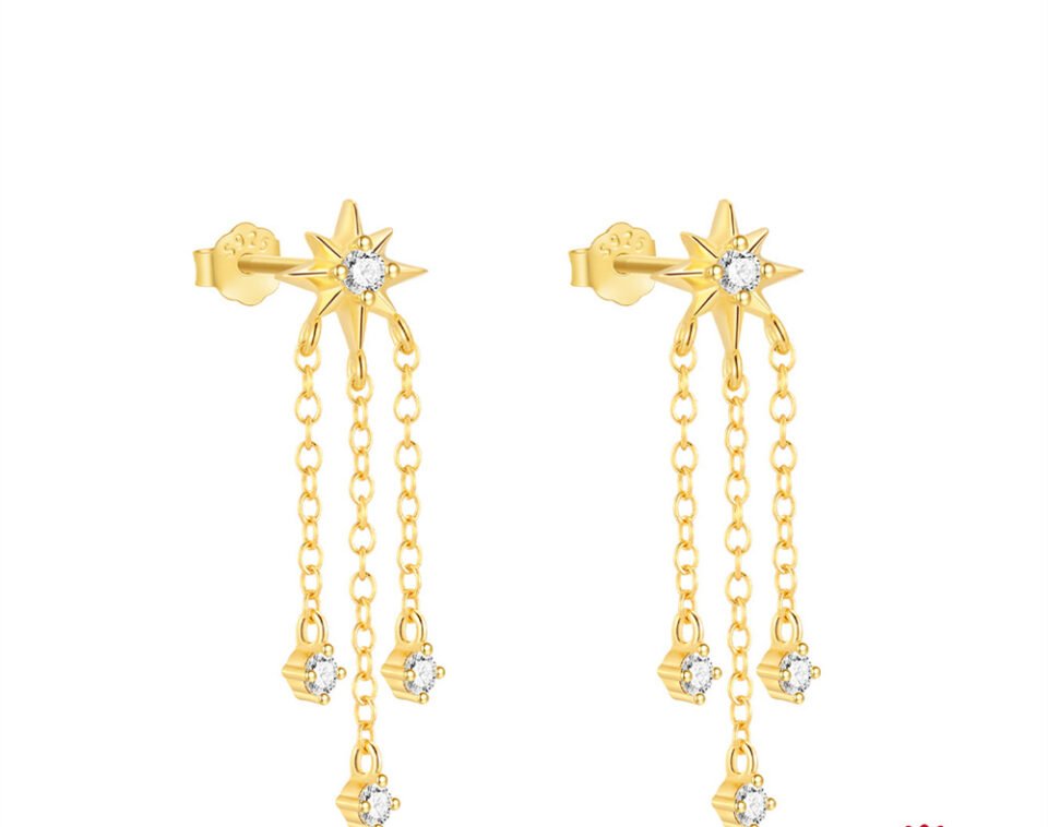 Golden Grace Drop Earrings