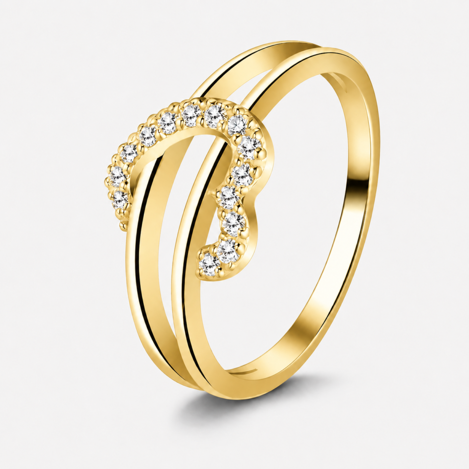 Elegant CZ Silver Ring