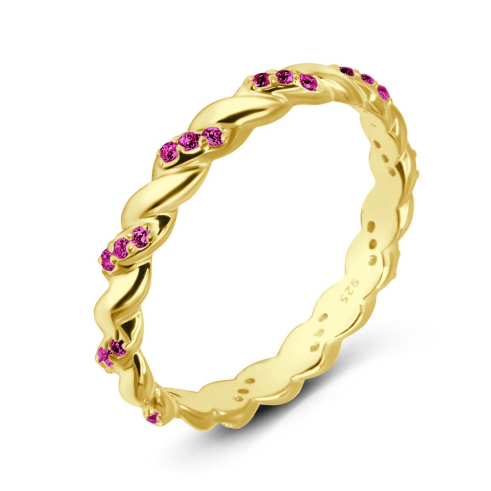 Ruby Stone Silver Ring