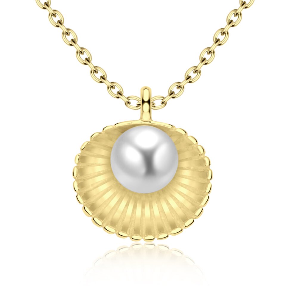 Pearl Shell Gold Plated Necklace